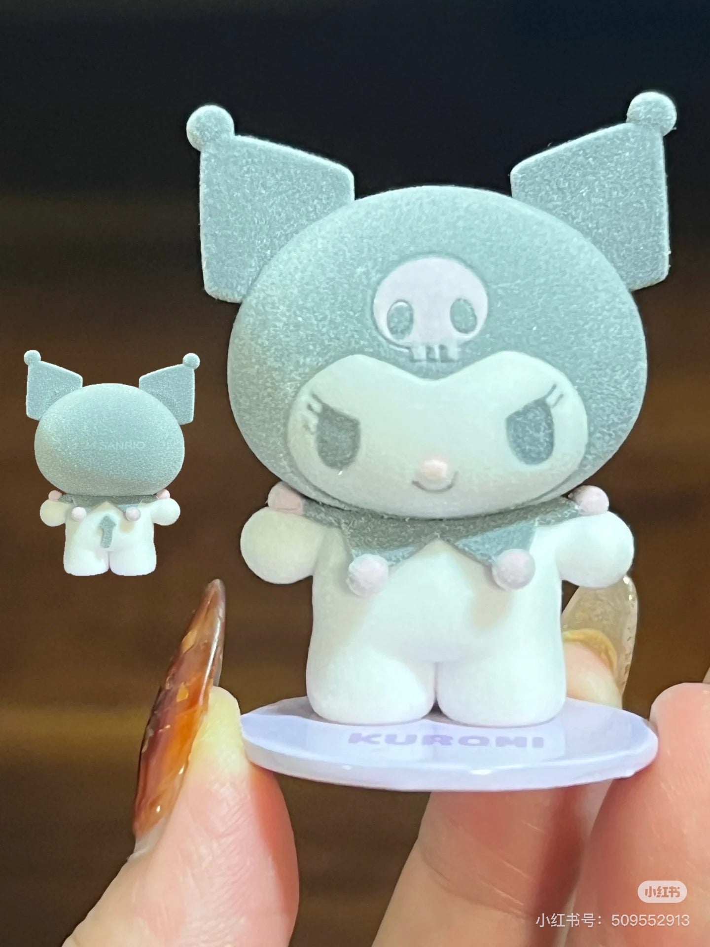 Sanrio|Secret Mascot - Pitatto Friends Photo Blind Box多巴胺格纹系列可爱角色磁吸植绒盲盒/全8种|1枚入