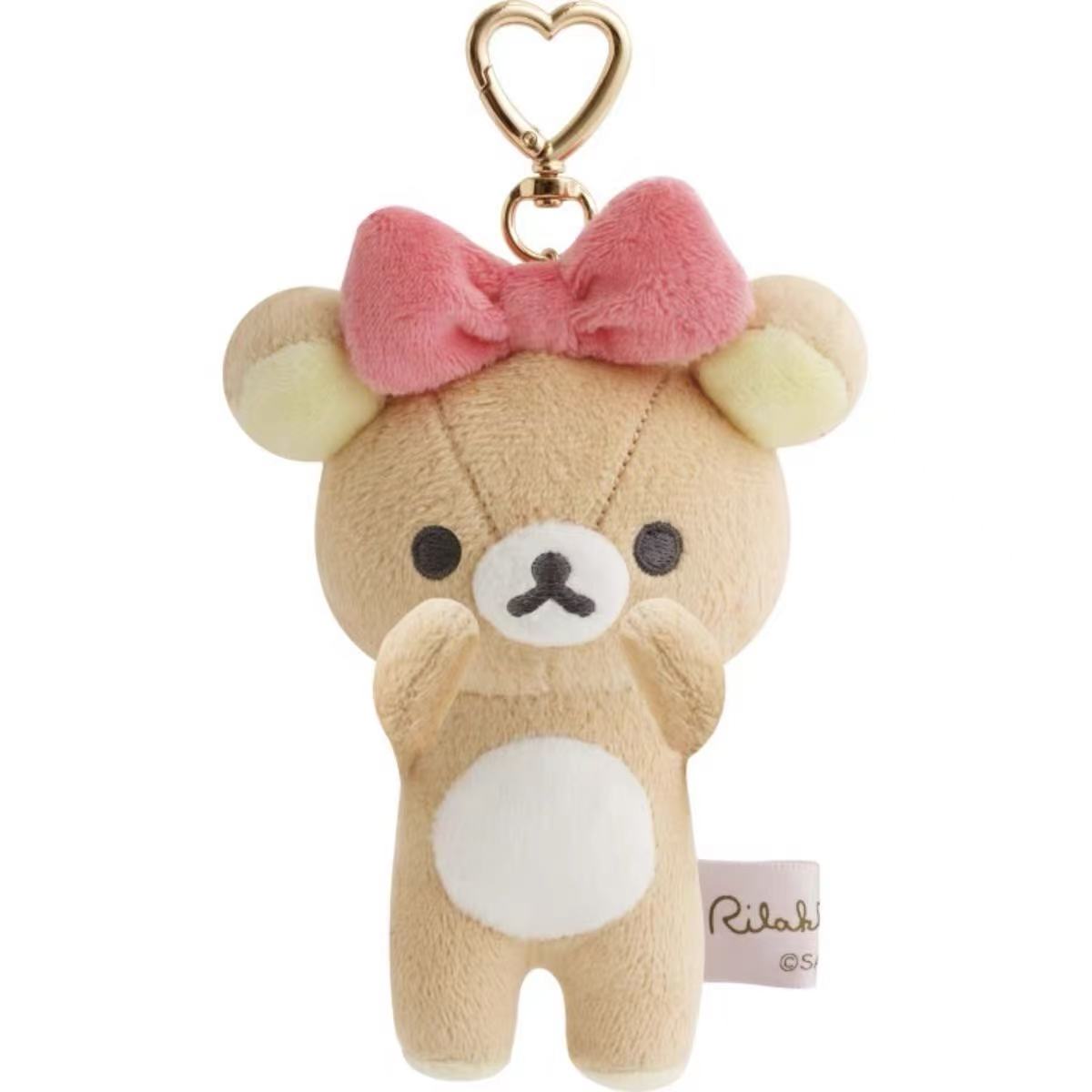 Rilakkuma|Makeup Rilakkuma Ribbon Mascot Holder /Plush Keychain| 135×75×60mm approx.