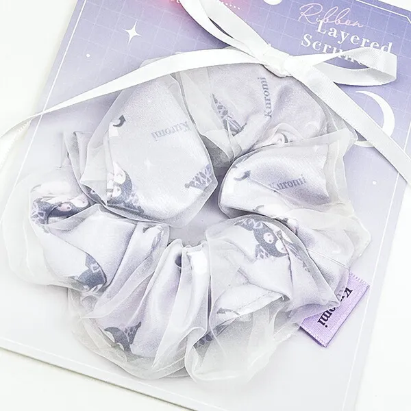 Sanrio|Ribbon Layered Scrunchie Ballet Core|1.5 x 12.6 x 15.7cm approx.