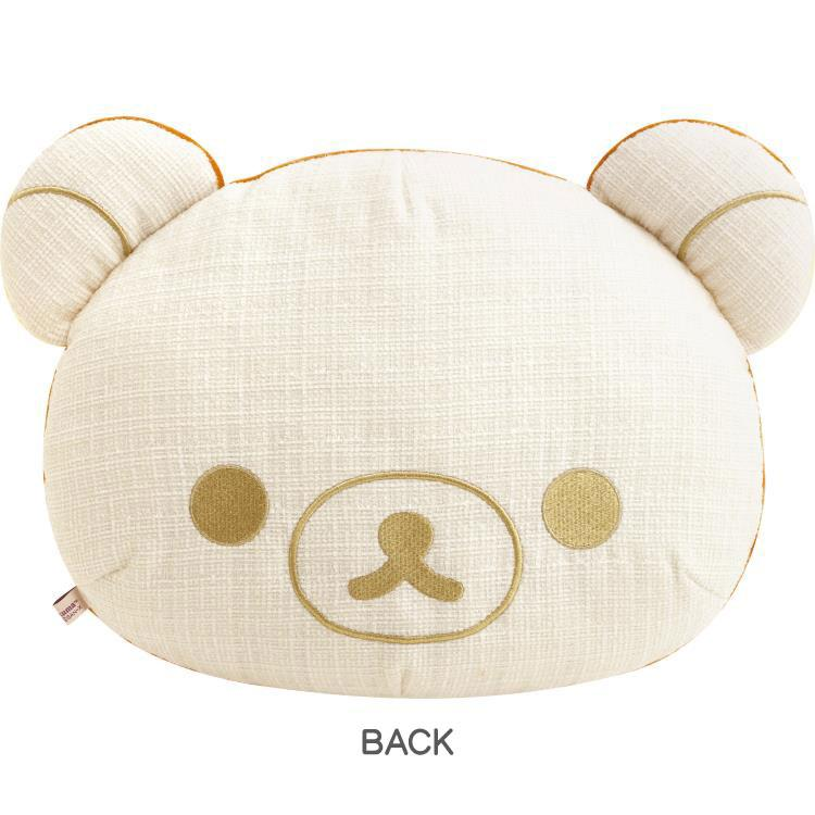Rilakkuma|San-X Die-cut Cushion / Wonderful House奇妙屋可爱脸型超好rua双面不同材质抱枕/靠垫|约275×390×155mm
