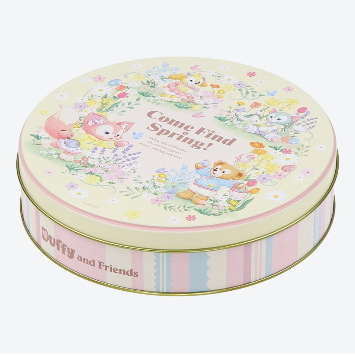 Disney迪士尼|2024东迪春日复活节限定礼盒装圆盒饼干大盒装|约19*5cm【24.06.27】