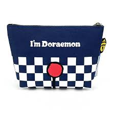 Doraemon哆啦A梦|机器猫精致刺绣大脸图案化妆包/收纳包/porch|约19cm×5cm×3cm