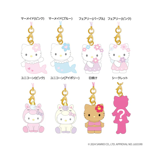 HelloKitty|chibittomo Keychain mystery bag/blind box/All 8 types|1pcs