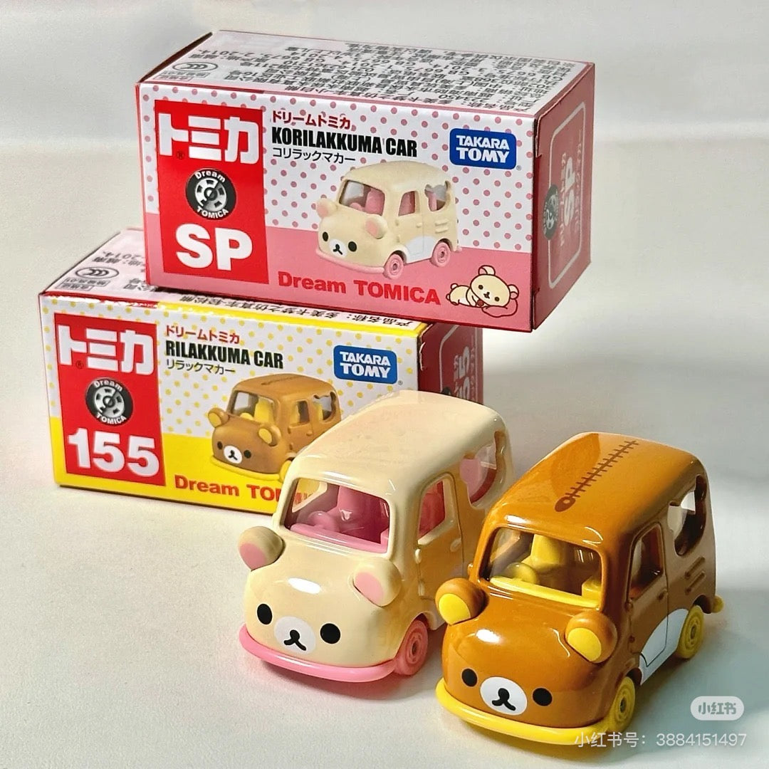 Rilakkuma轻松熊|Dream Tomica No.155多美卡金色玩具车|约W78 x H41 x D39mm