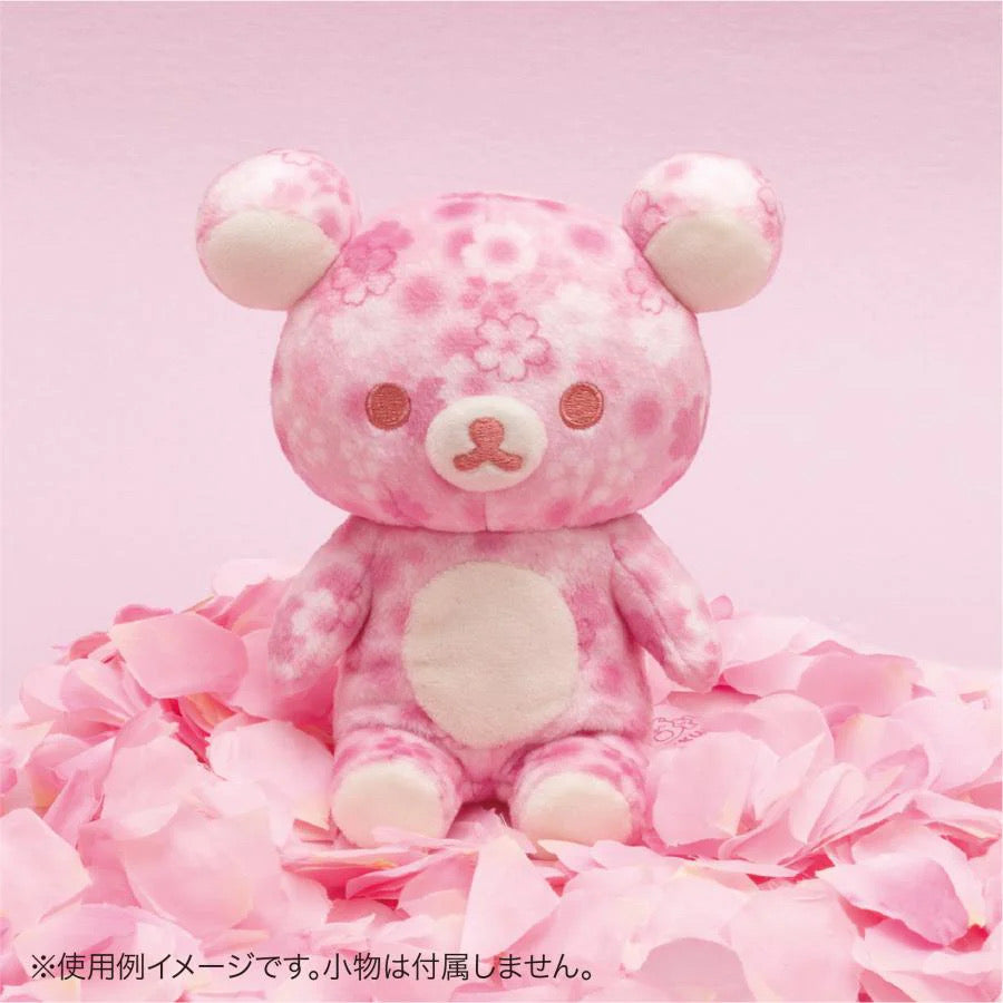 Rilakkuma轻松熊|20周年colors樱花限定熊mini公仔/零钱包|约130×110×60mm
