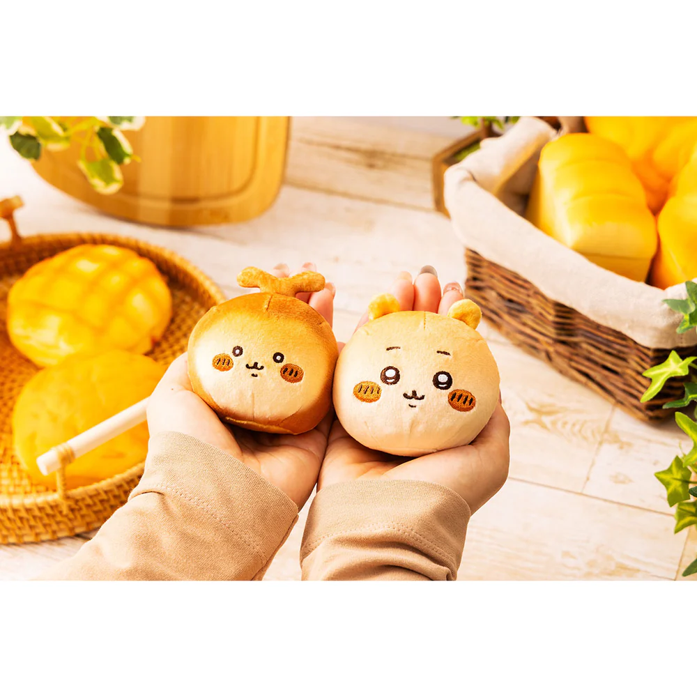 Chiikawa 吉伊卡哇|Plush Toy / Chiikawa Bakery Bread-like Chewy Mascot面包店系列超好捏脸型可爱角色玩偶/摆件|约 80×85×55mm