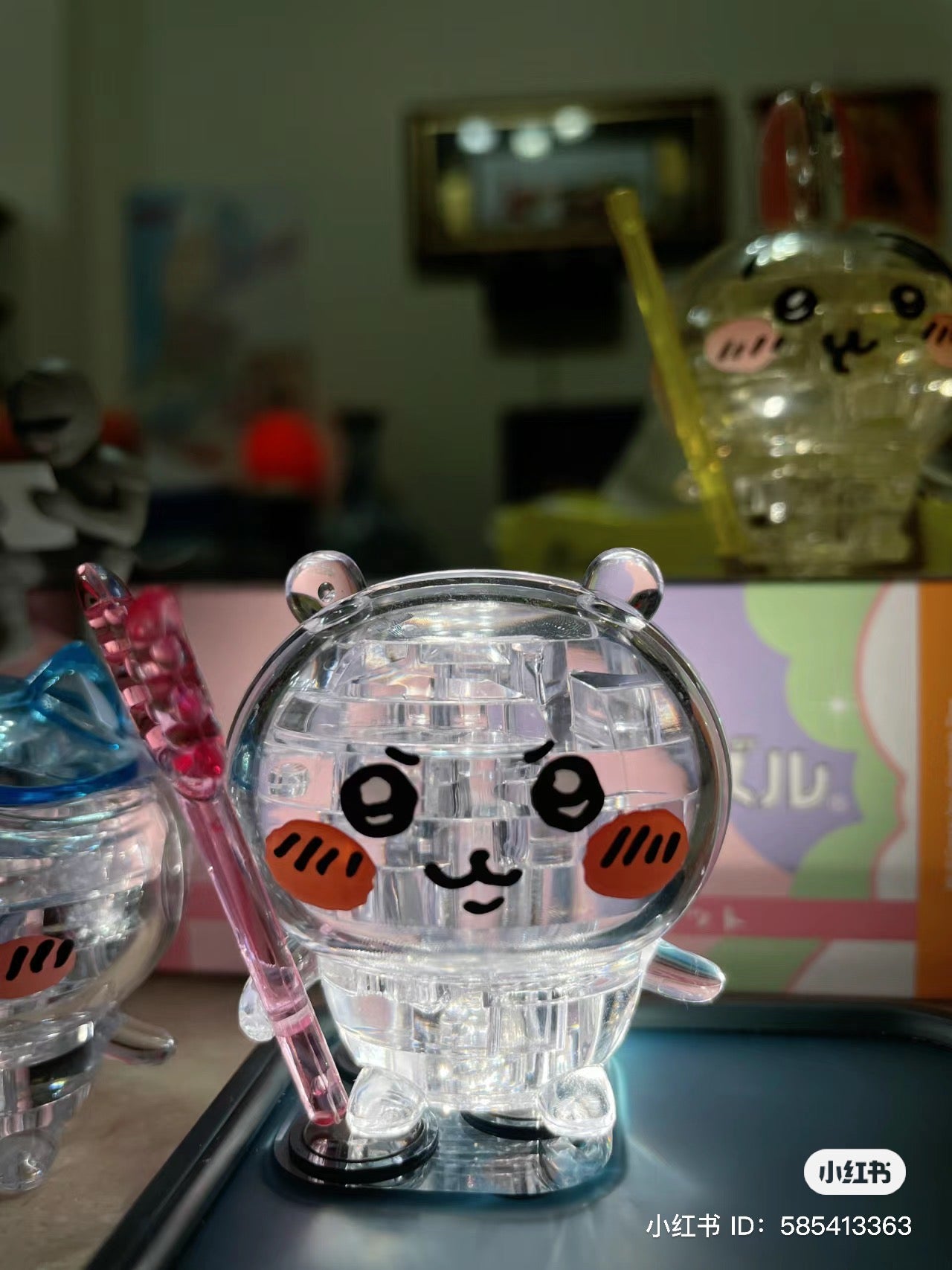 Chiikawa 吉伊卡哇|乐高概念角色3d水晶立体拼图/积木/灯光下很美|15pc