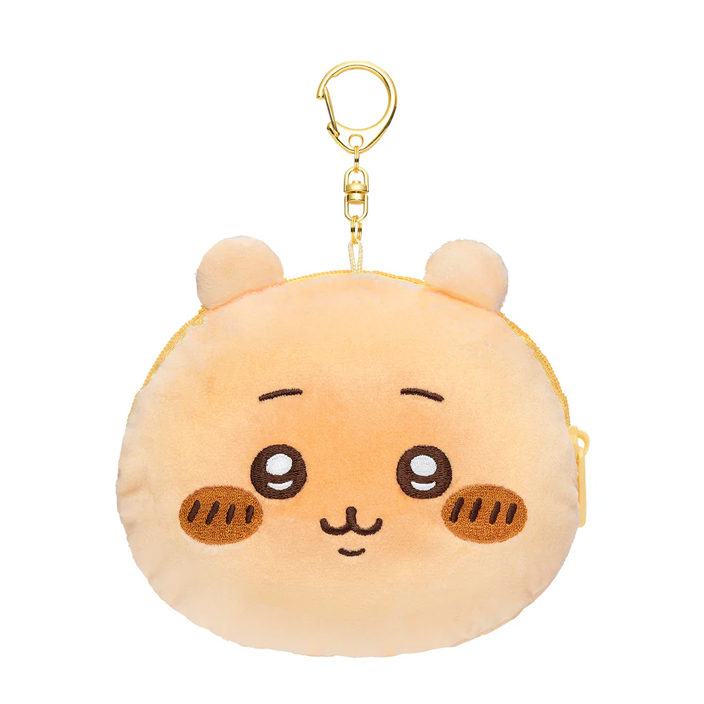 Chiikawa 吉伊卡哇|Face-shiped Mini Pouch / Chiikawa Bakery Bread-like面包店系列软乎乎脸型可爱角色零钱包挂件/包挂/耳机保护收纳包|约H115×W130×D40mm