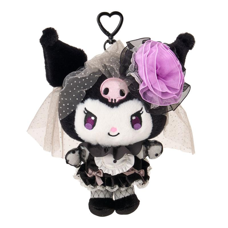 Sanrio|Monochrome Fashion Series All Black Kuromi Mode Mascot Holder /Plush Keychain|W16 x D8.5 x H16.5cm