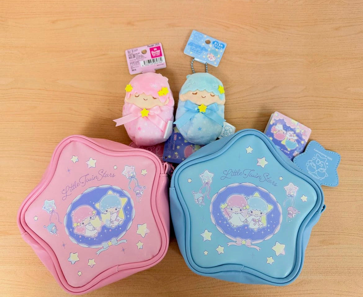 Sanrio|Little Twin Stars 50th Anniversary Star-Shaped Pouch |7.0 x 20.0 x 18.0cm approx.