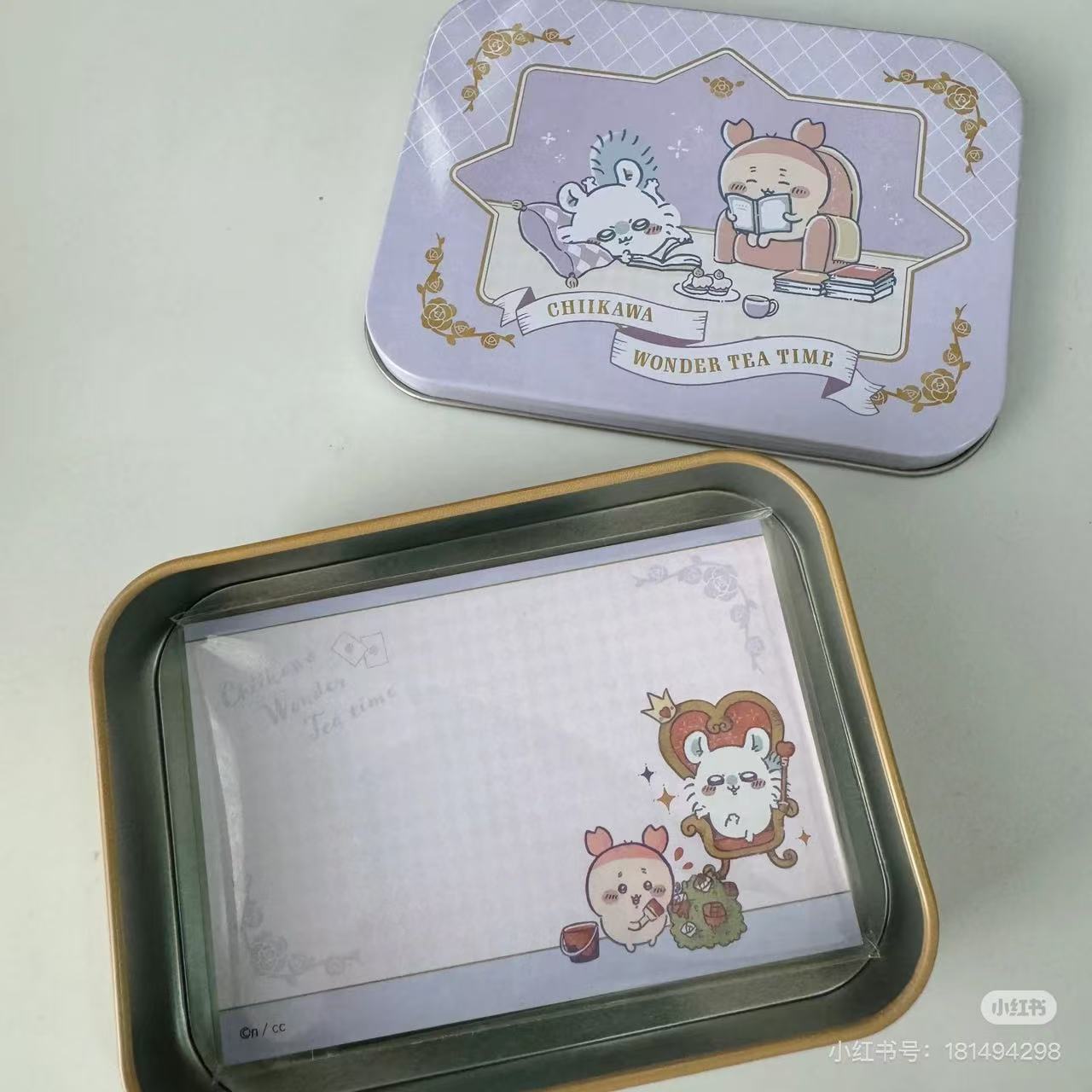 Chiikawa|Tea Time Canned Memo| H80×W110×D26mm approx.