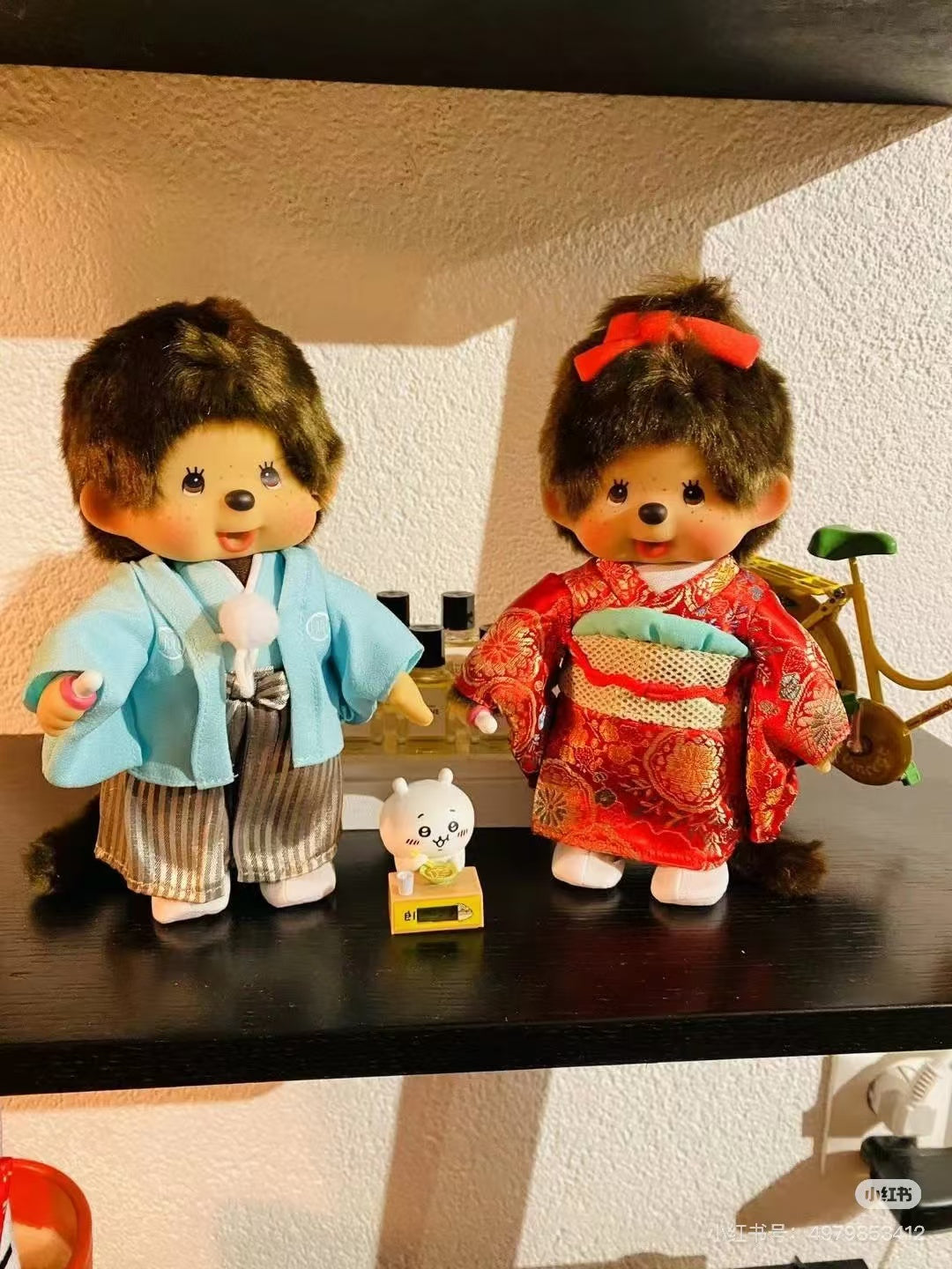 Monchhichi|Kimono Hakama Boy Plush Dolls/Plush Toy|H20 x W15 x D6cm approx.