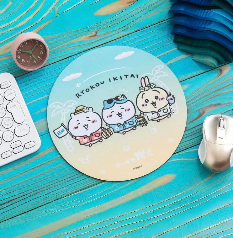 Chiikawa 吉伊卡哇|旅行观光系列鼠标垫|約200×200mm