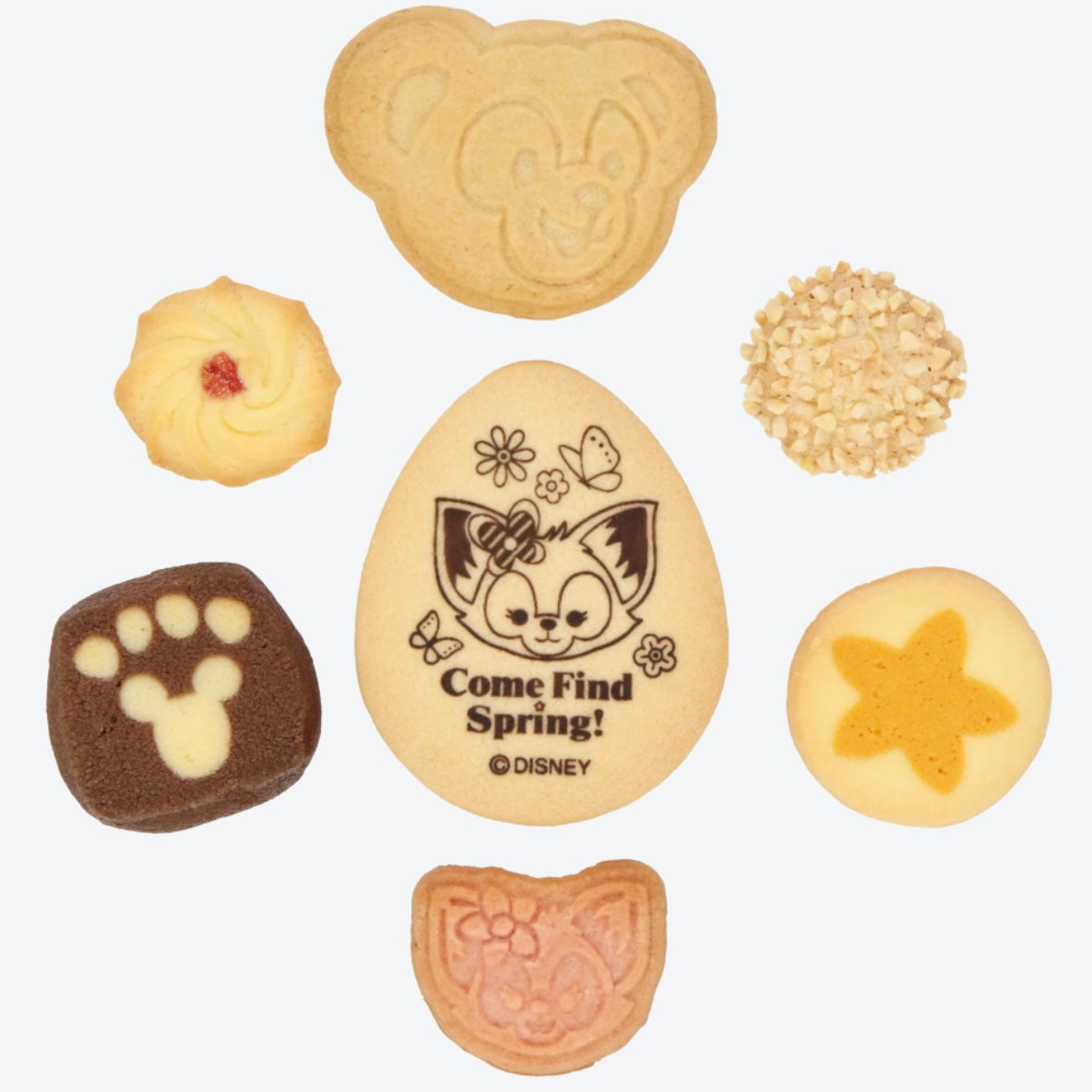 Disney迪士尼|2024东迪春日复活节限定礼盒装圆盒饼干大盒装|约19*5cm【24.06.27】