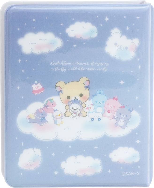 Rilakkuma轻松熊|San-X天空白云棉花糖系列软软外壳镂空收藏卡册/相册/邮票册|約108×85×20mm