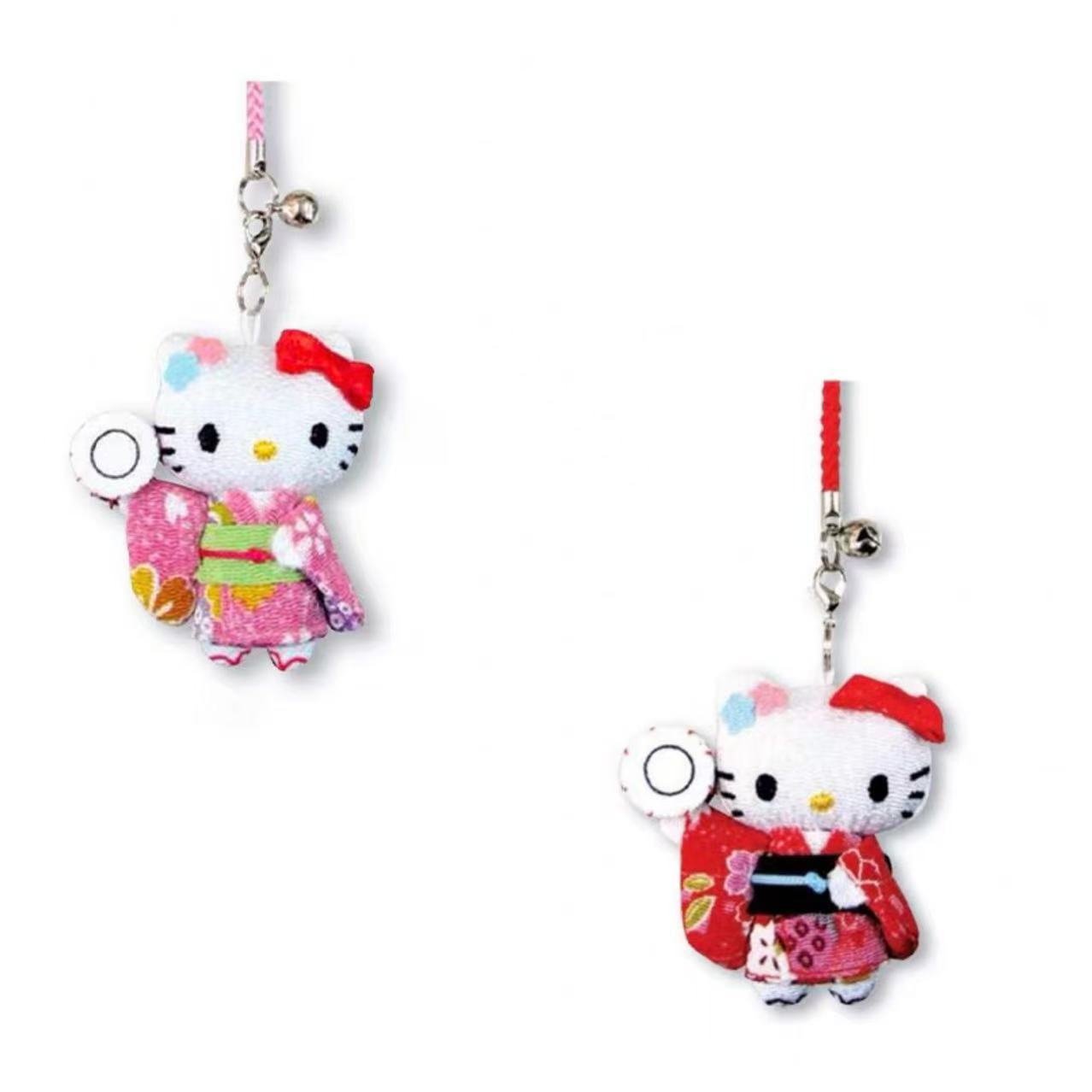 Hello kitty|Kimono tambourine Mascot Holder /Plush Keychain|1 piece