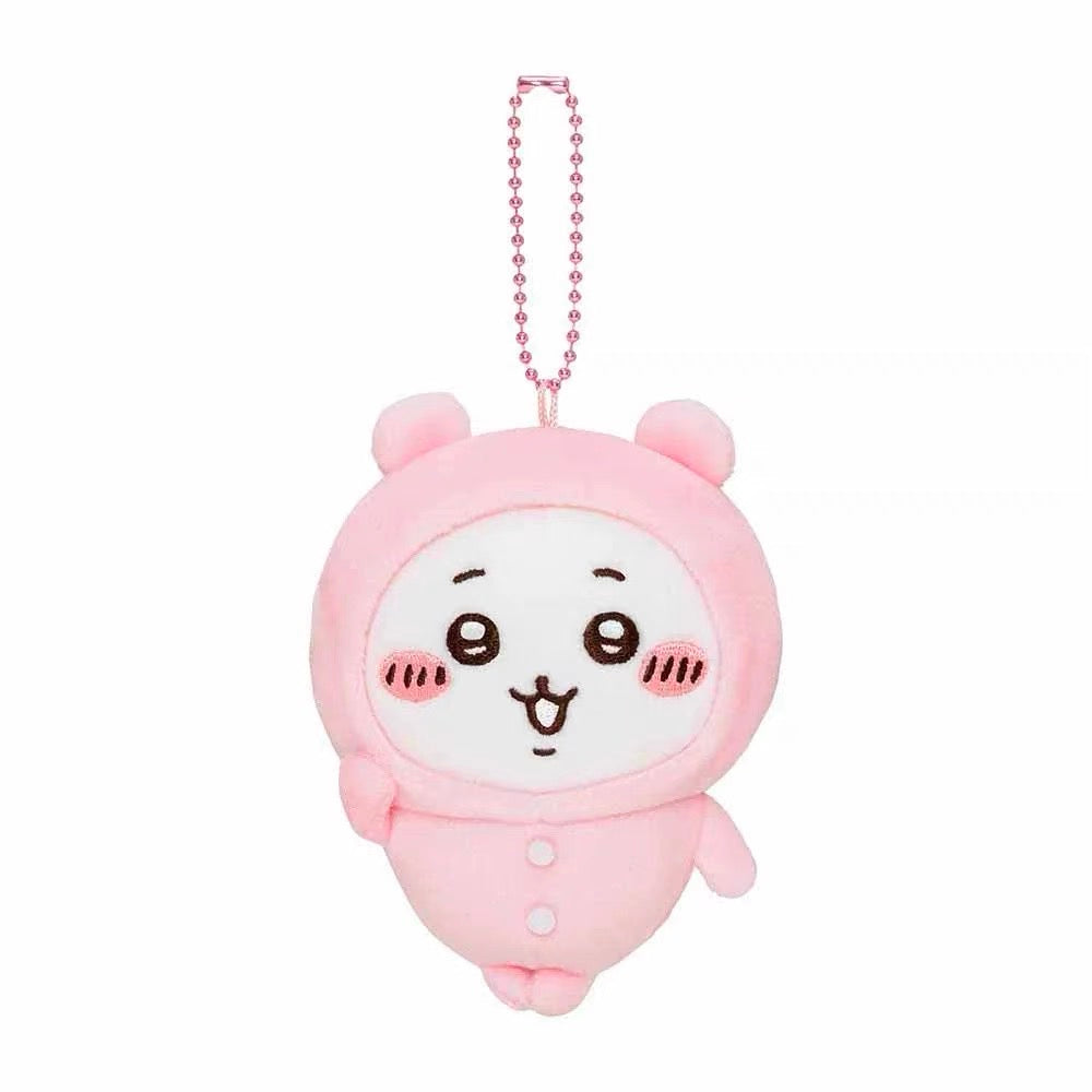 Chiikawa| Pajama party napchi mini Mascot Holder /Plush Keychain|H100 x W85 x D55mm approx.