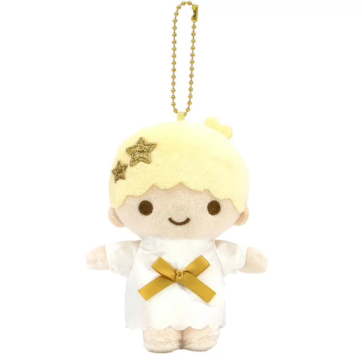 Sanrio|Little Twin Stars Collection 70s Angel Retro Mascot Holder /Plush Keychain|9×5×12cm approx.