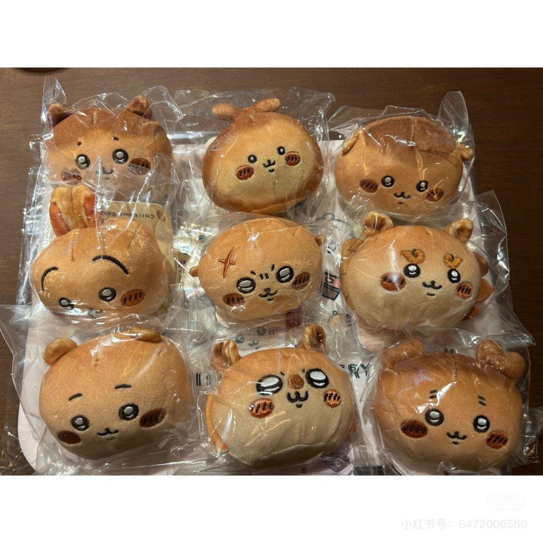 Chiikawa 吉伊卡哇|Plush Toy / Chiikawa Bakery Bread-like Chewy Mascot面包店系列超好捏脸型可爱角色玩偶/摆件|约 80×85×55mm