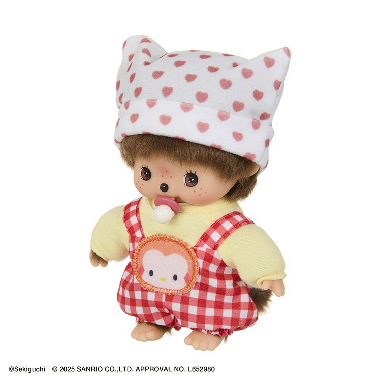 Monchhichi|Monchhichi x Hello Kitty Plush Dolls|H15 x W10 x D6.5cm approx.