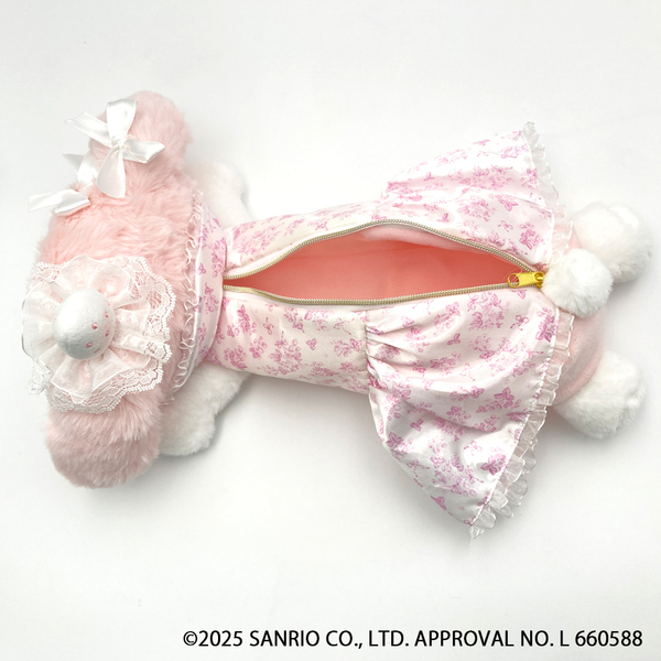 Sanrio|My Melody White Strawberry Tea Time Long Pouch|H12.5 x W18 x D6.2cm approx.