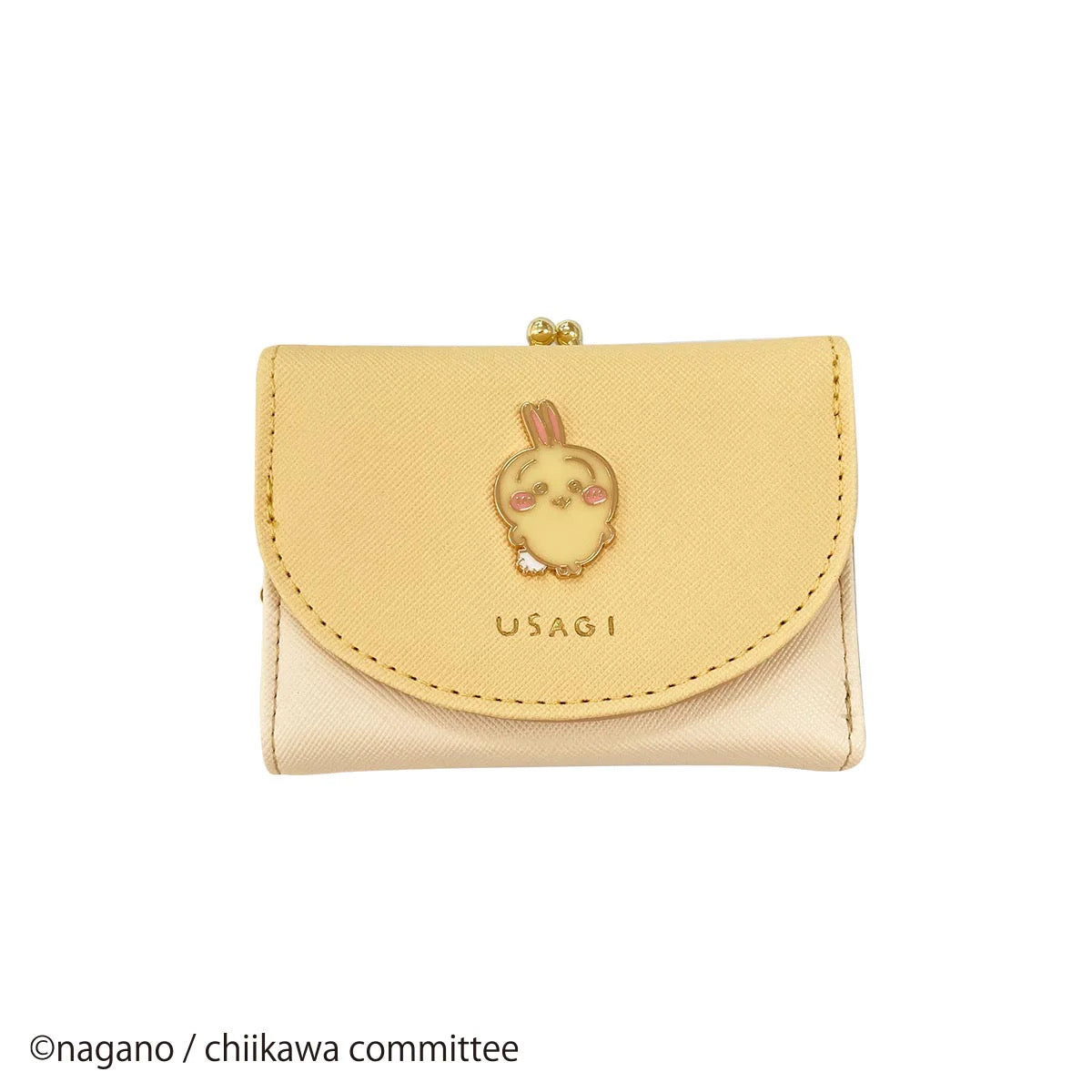 Chiikawa 吉伊卡哇|十字纹多用钱包/皮夹/零钱包/细节满满/满印内里|约H80×W105×D25mm