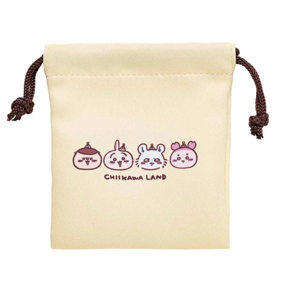 Chiikawa 吉伊卡哇|束口袋/巾着2枚组/正反都可爱|各約H120×W100mm