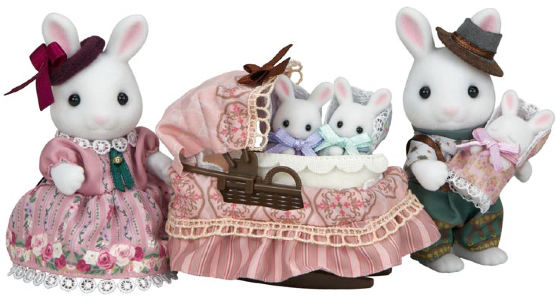 SylvanianFamilies|White Rabbit Family EPOCH Calico Critters