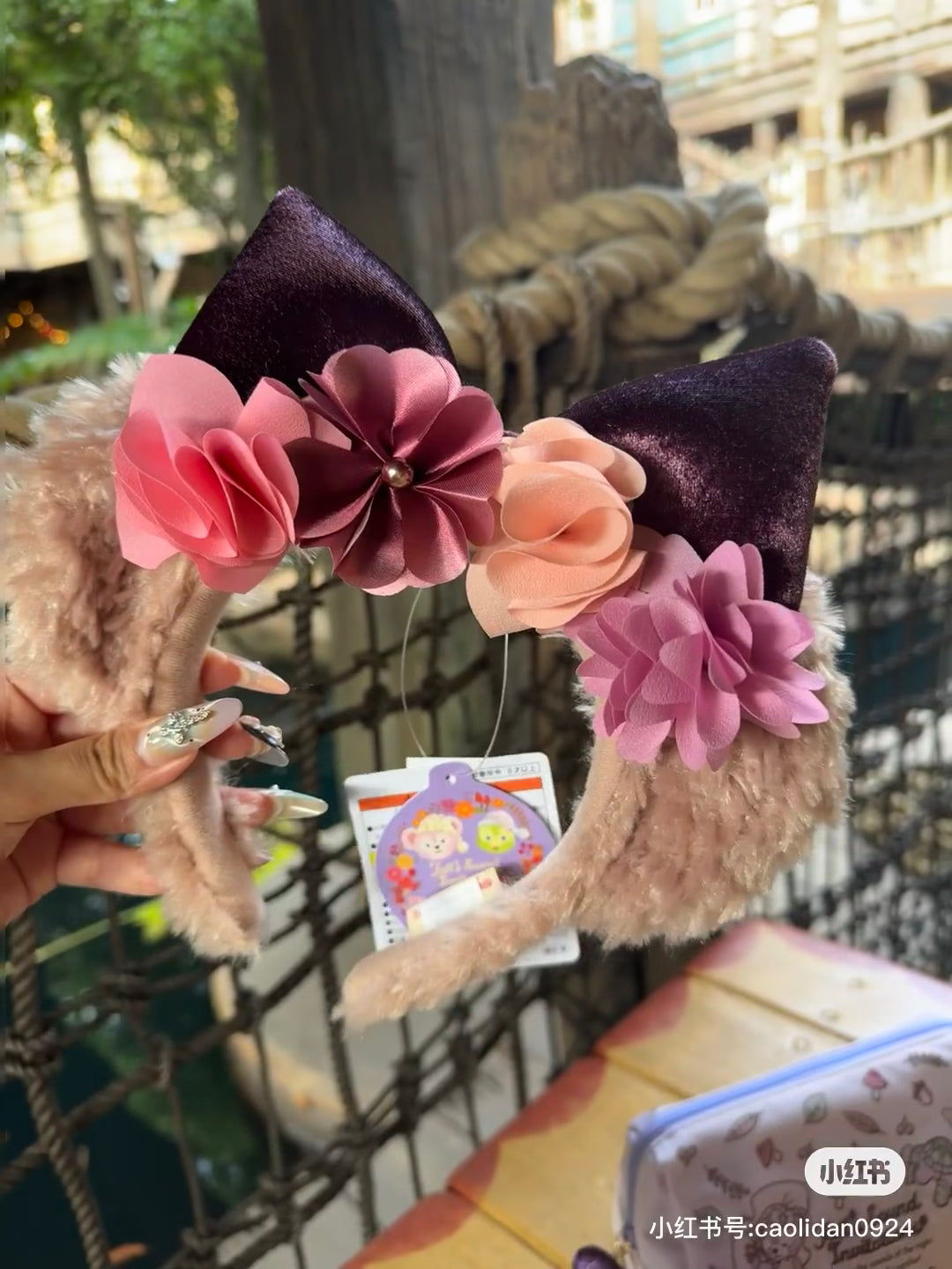 Disney迪士尼|2024东迪秋日睡衣派对Shelliemay雪莉玫/玫玫毛绒发箍