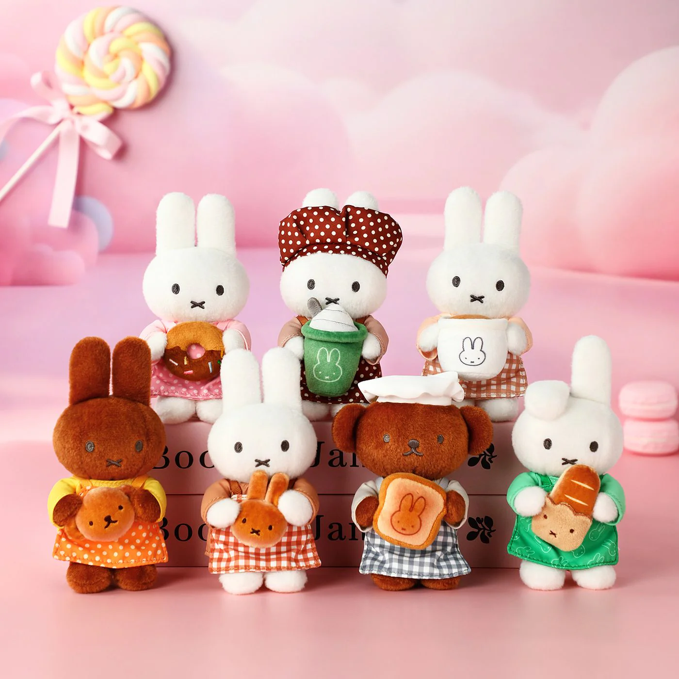 Vipo Miffy Bakery Series Plush Keychains Blind Box