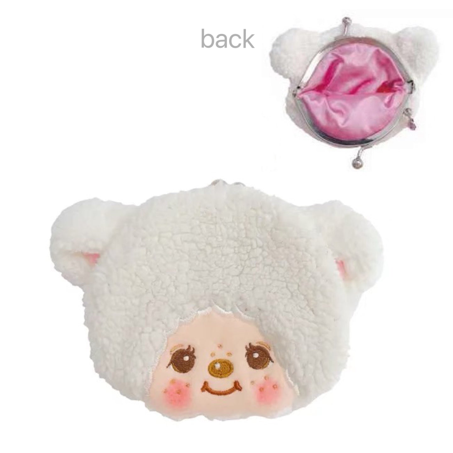 Monchhichi|Mascot Coin Case - Chamu|H9×W12.5×D1.5cm approx.