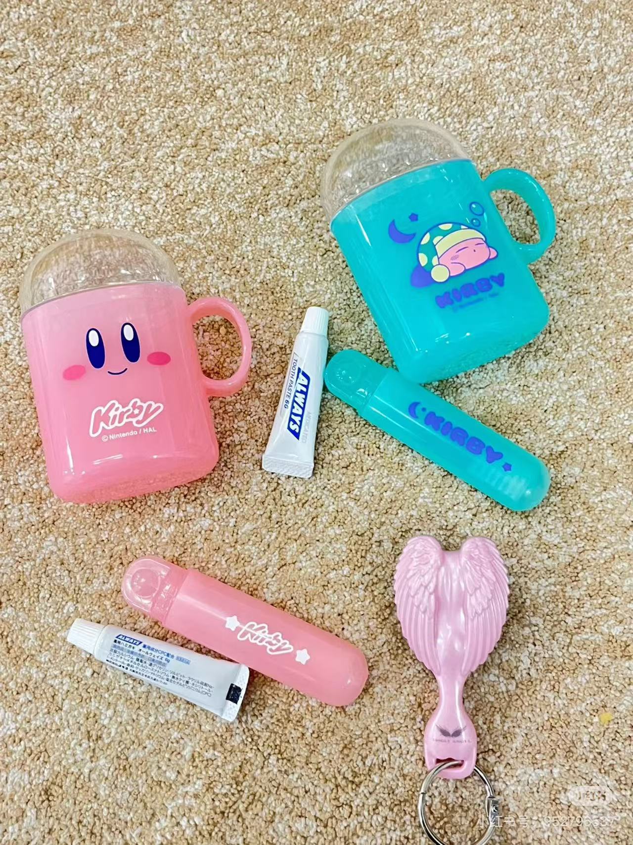 Kirby|Travel Toothbrush Set 3 Piece|10 x 8 x 4cm approx.