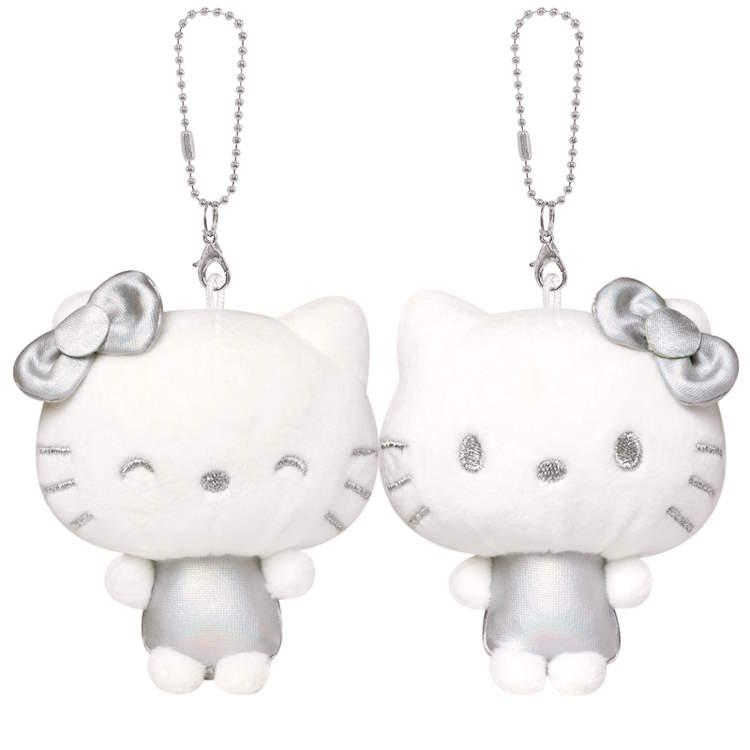 Sanrio|Silver Nico Mascot Holder /Plush Keychain|H180 x W160 x D60mm approx.