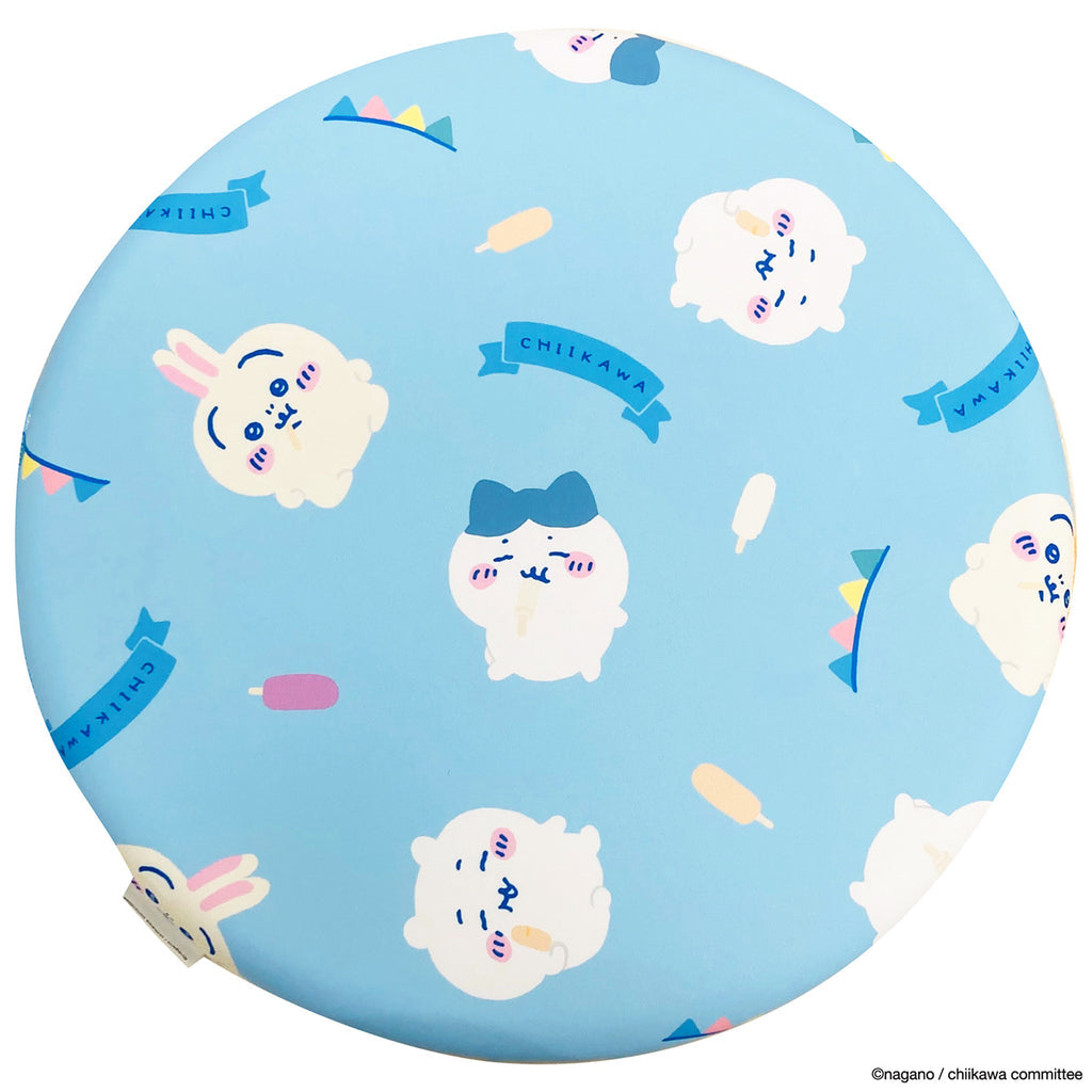 Chiikawa 吉伊卡哇|Morishita Chiikawa Cooling Seat Cushion记忆海绵冰丝坐垫/正反面都可爱|直径 400 x H45 mm