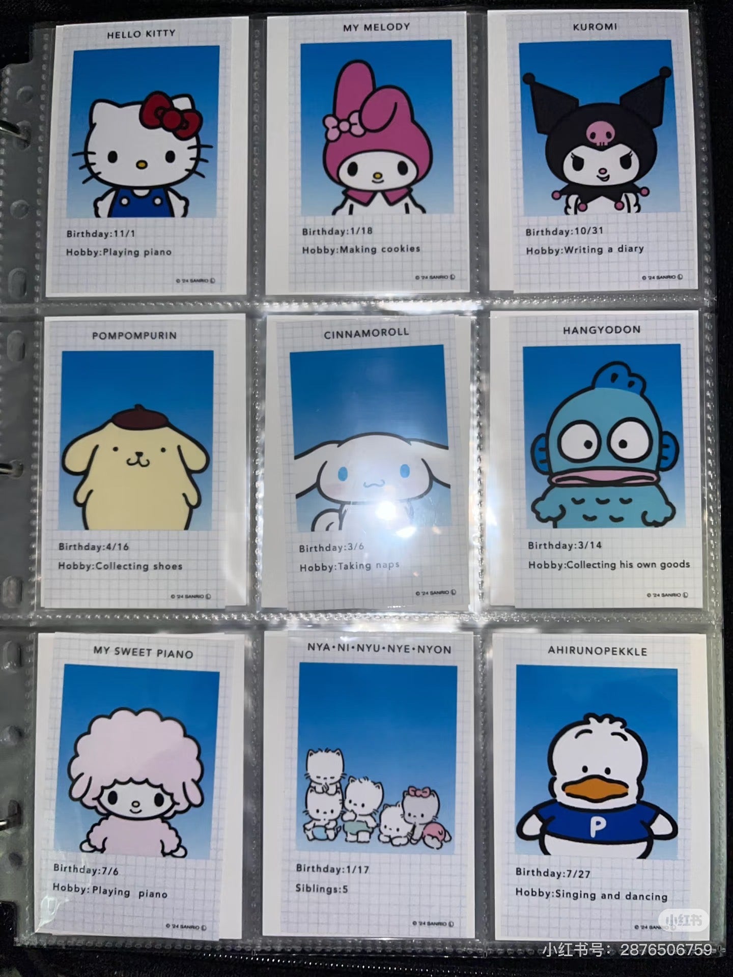 Sanrio|Secret ID Photo Style Smartroid mystery bag/blind box/All 24 types|1pcs