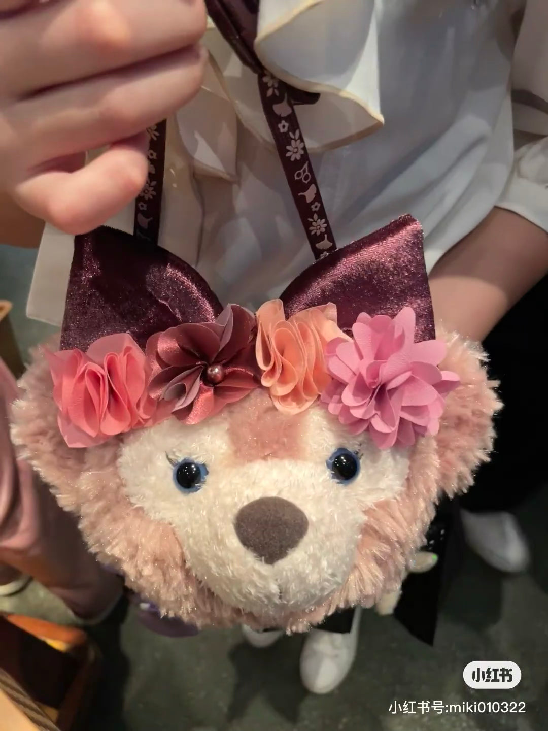 Disney迪士尼|2024东迪秋日睡衣派对Shelliemay雪莉玫/玫玫毛绒斜挎包/卡包/零钱包