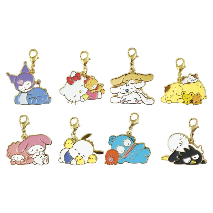 Sanrio|Characters Sleeping Metal Charm mystery bag/blind box/All 8 types|1pcs