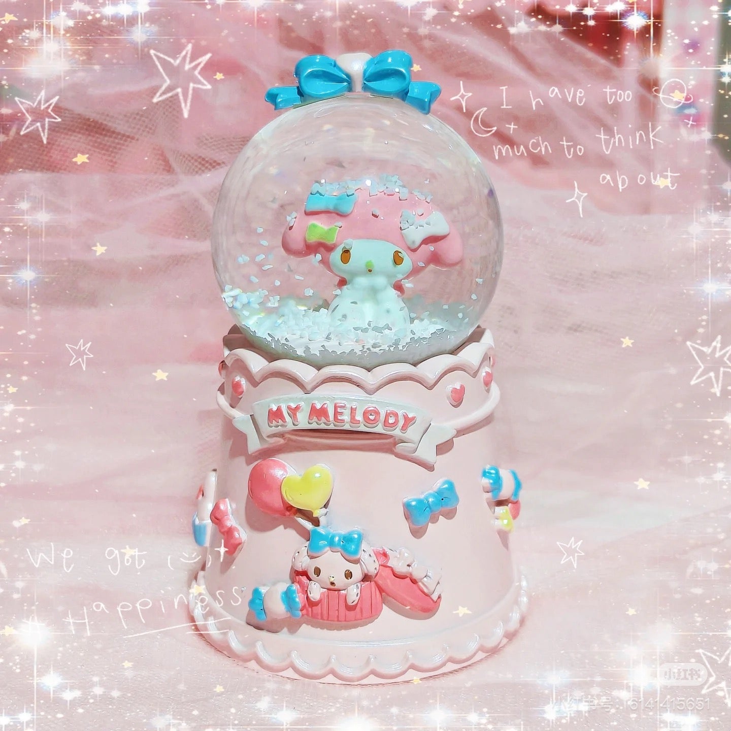 Sanrio三丽鸥|Snow Globe (S) 2024年圣诞限定可爱角色小号水晶球|约5.5×5.5×9.5cm