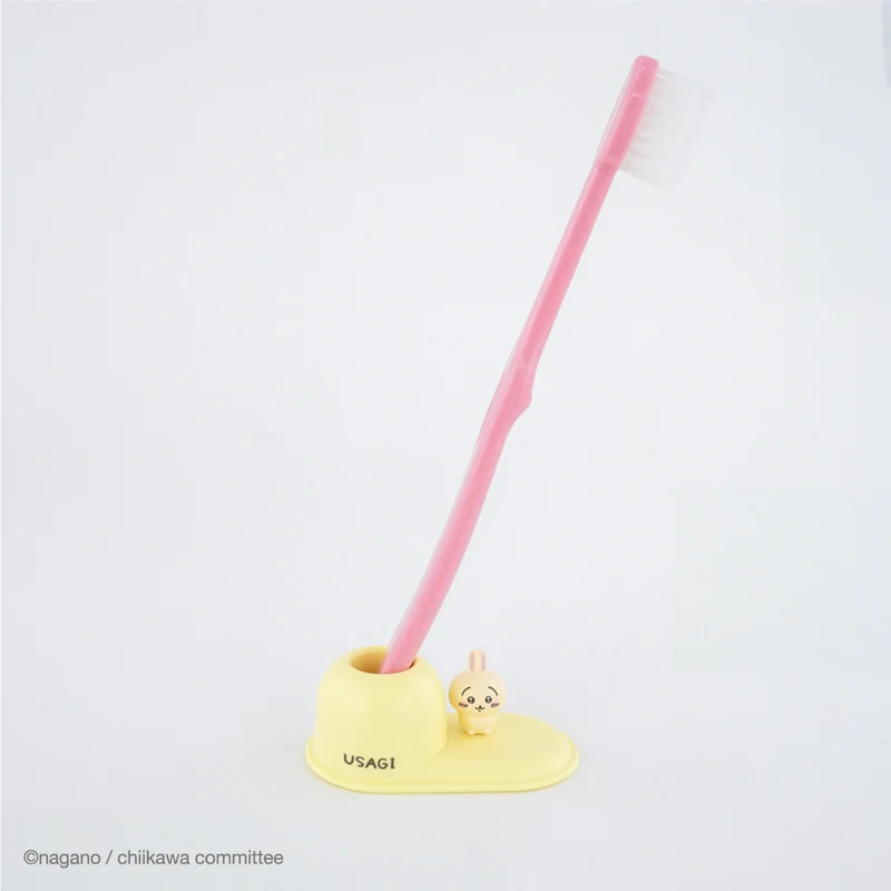 Chiikawa 吉伊卡哇|Toothbrush Stand可爱角色PVC牙刷站立架|约H38×W63×D33mm