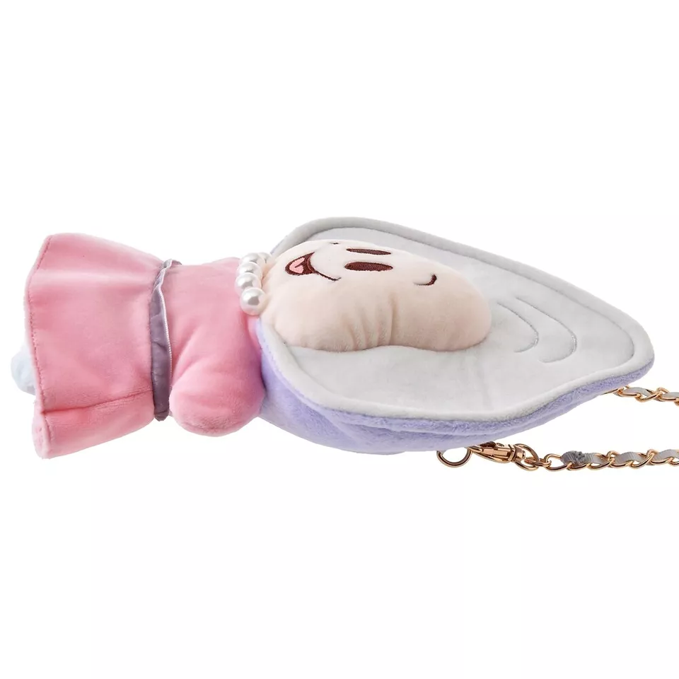 Disney迪士尼| Alice in Wonderland Baby Oyster Plush Pochette Crossbody Bag爱丽丝梦游仙境牡蛎斜挎包/手提包|约縦23×横15×厚7.5(cm)