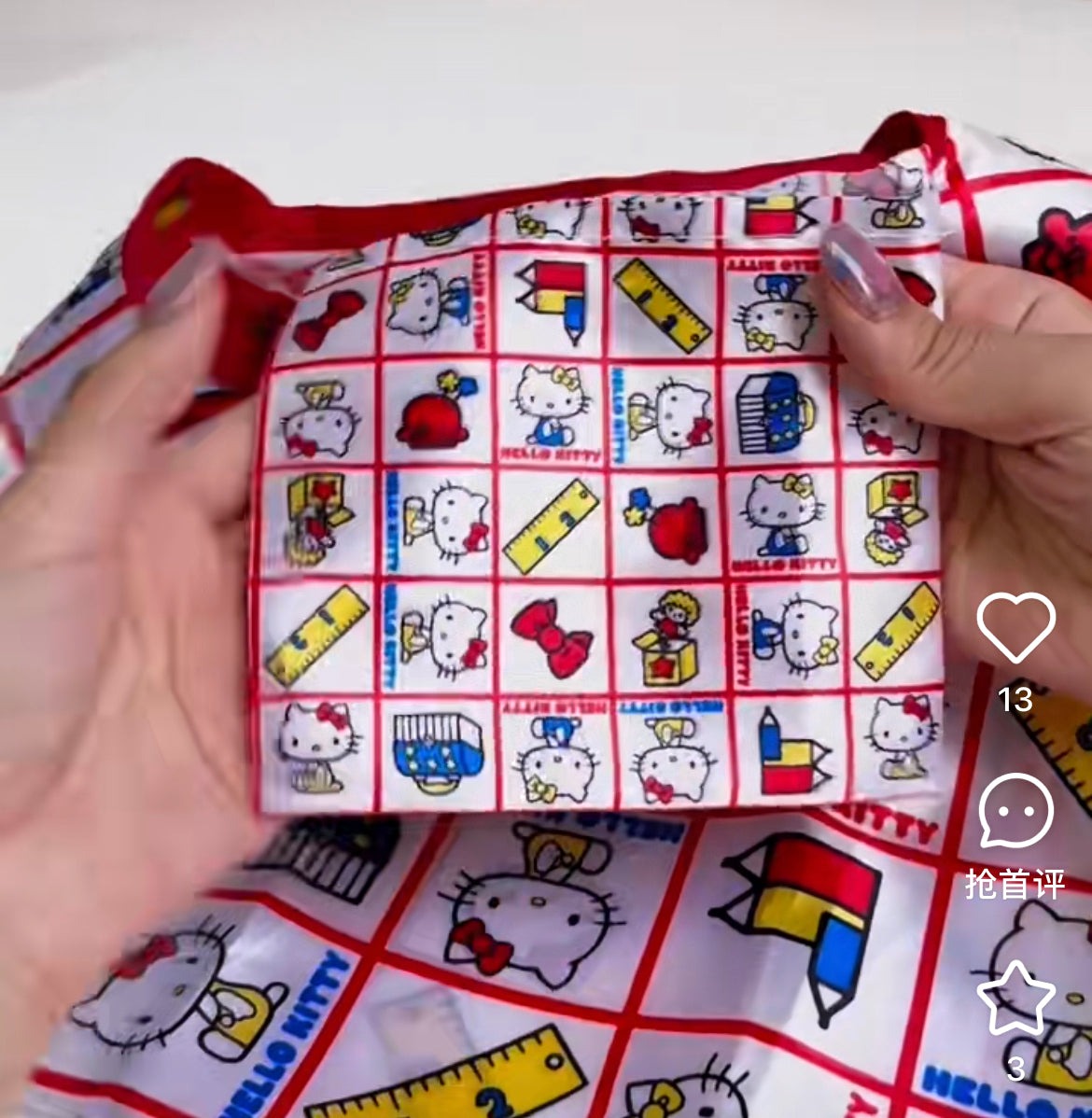 Sanrio|Mni Eco Bag with storage pouch|H420 x W270mm approx.