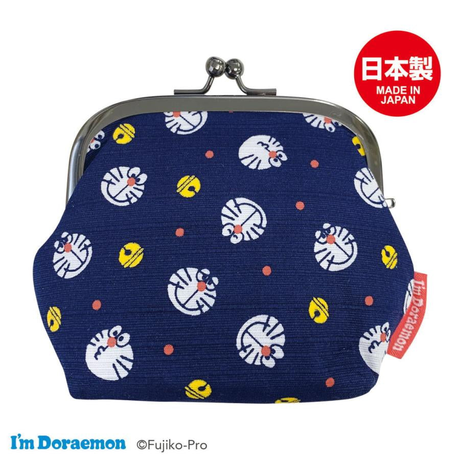 Doraemon哆啦A梦|限定日本制京染收纳包/零钱包/口金包/多啦a梦/机器猫|約縦110×横130×厚み65mm