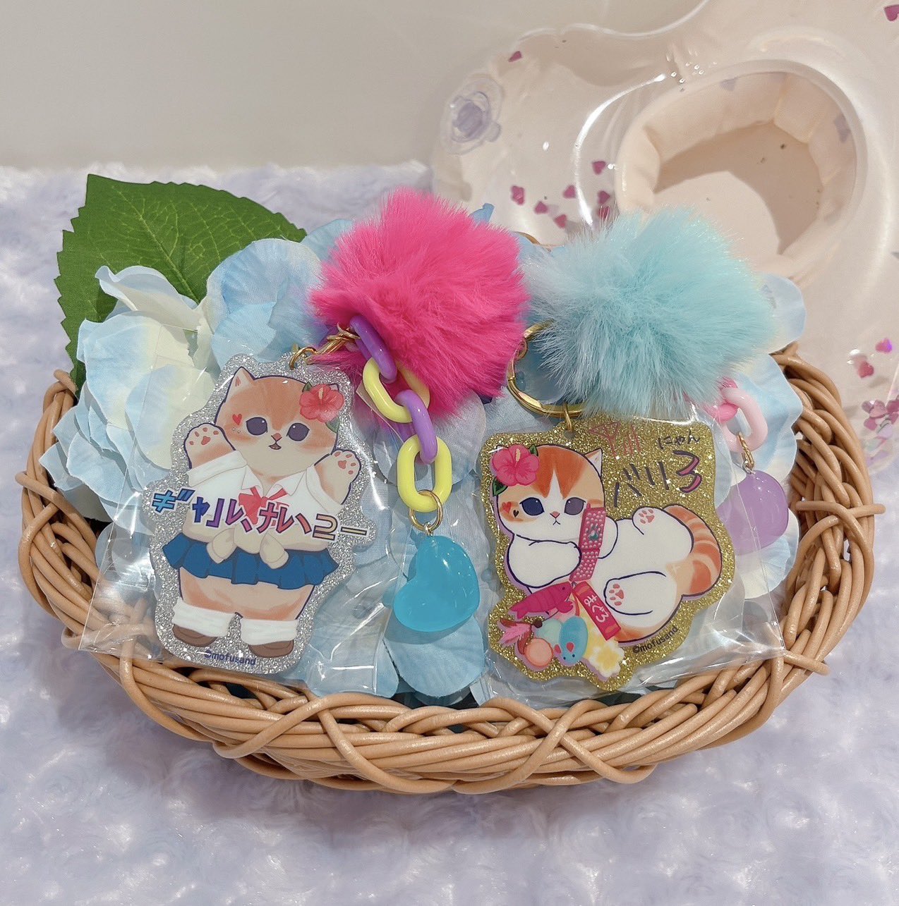 Mofusand|Gyarunyan Girl Collection Acrylic Keychain Bag Charm|140×55×55mm approx.