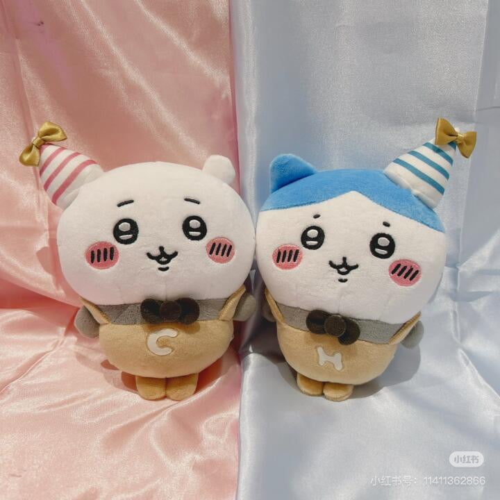Chiikawa 吉伊卡哇| Chubby Potetama Plush Toy - Chiikawa Party生日派对系列可爱角色毛绒玩偶/公仔|约175×120×90mm