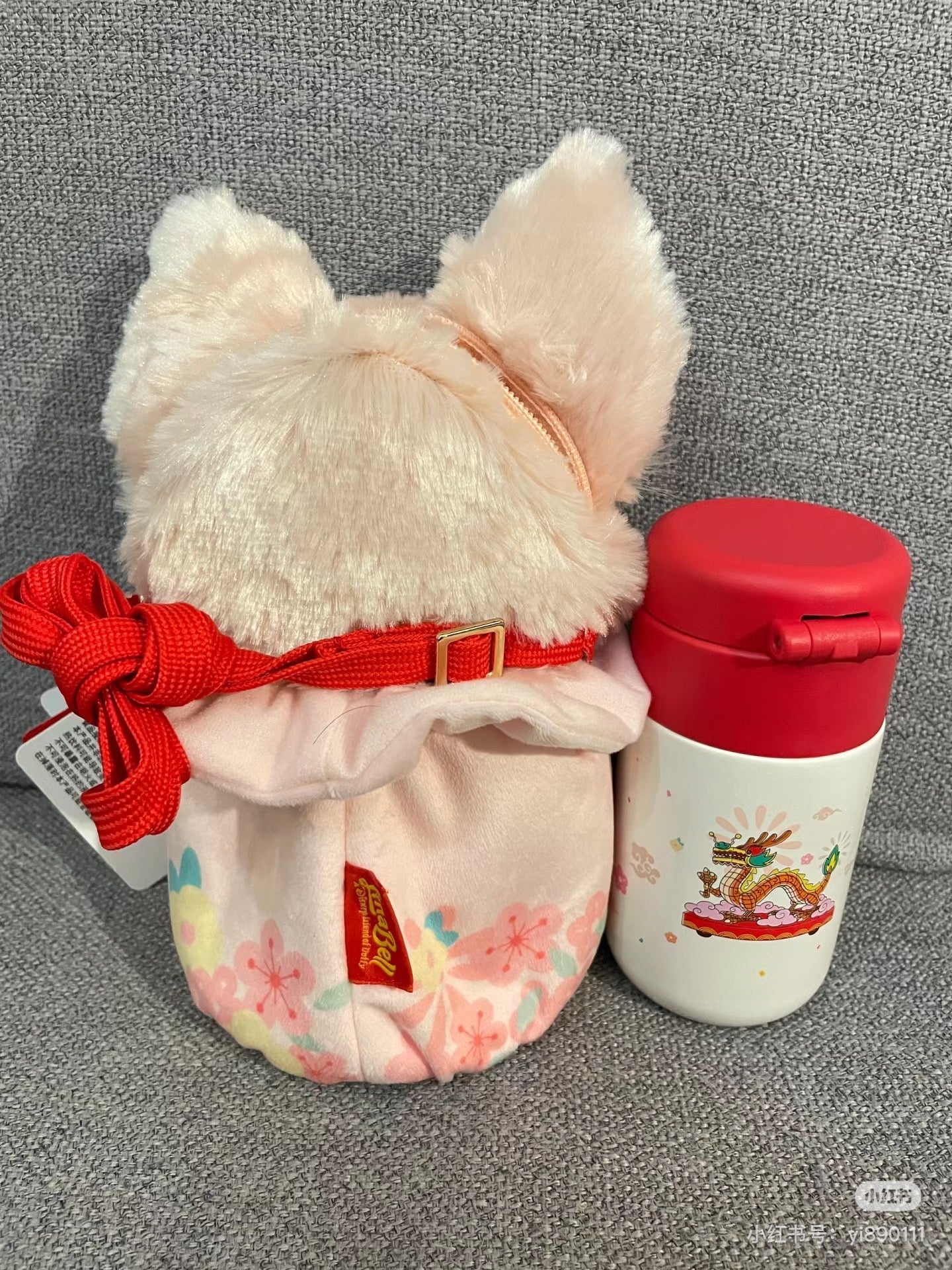 Disney SH|Linabell玲娜贝儿毛绒斜挎包+保温杯组合