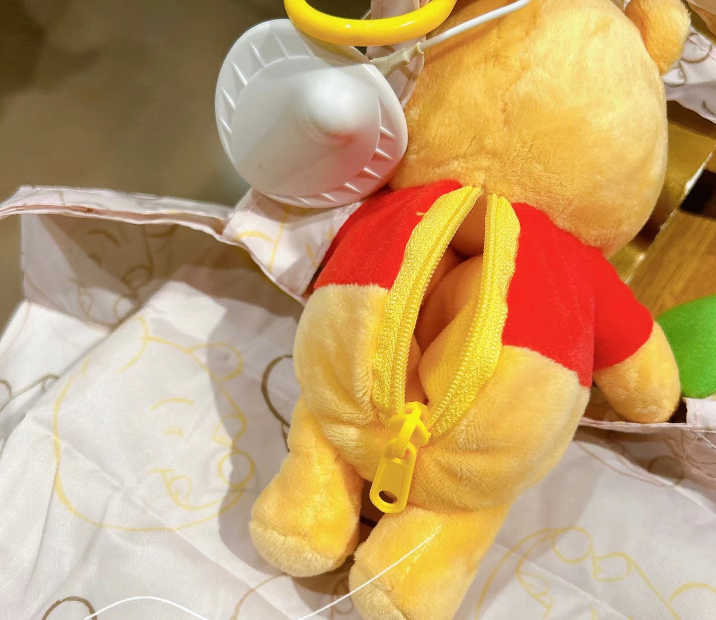 Disney SH|winnie the pooh噗噗公仔环保袋挂件