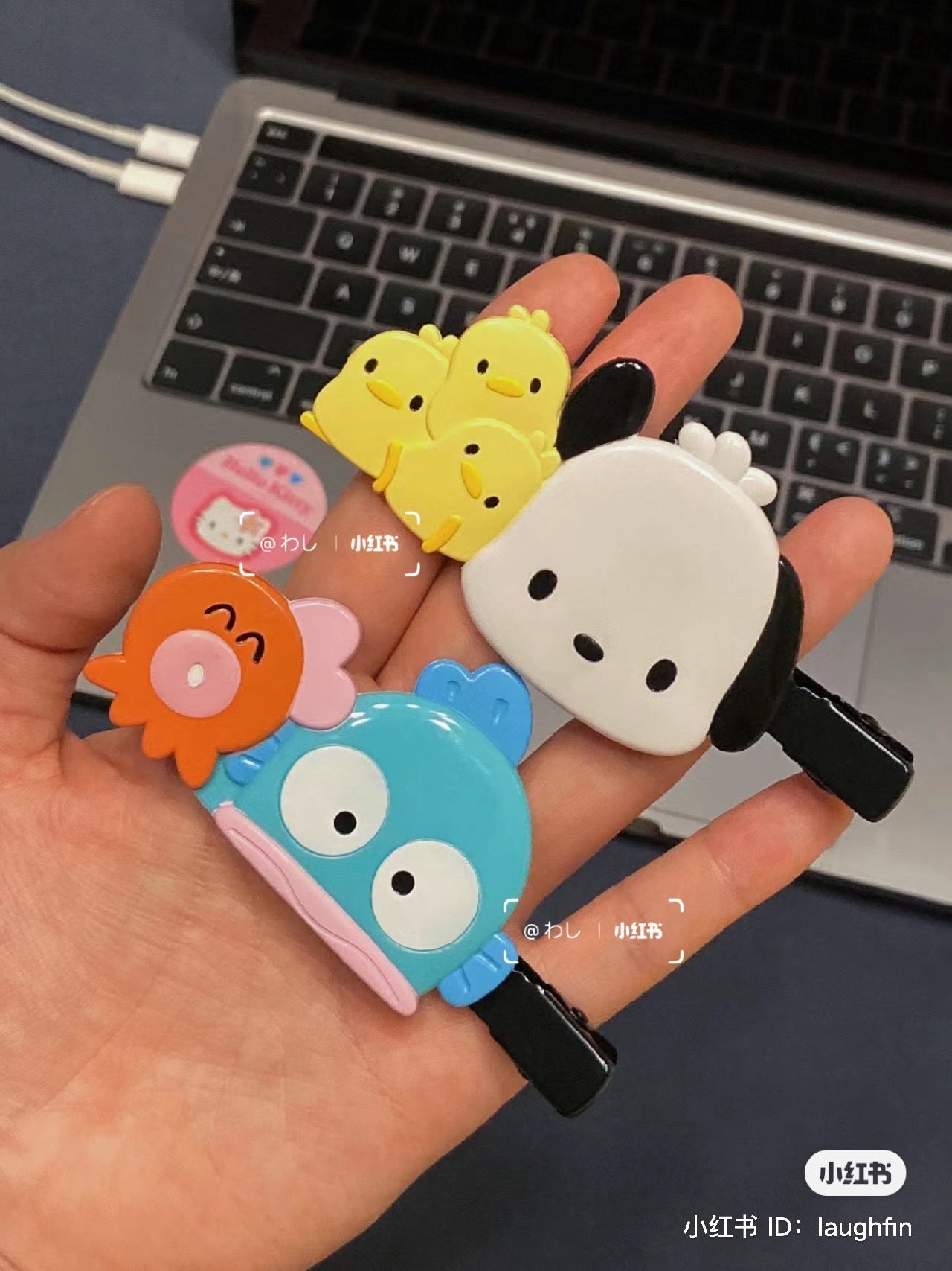 Sanrio|Long Bangs Clip Set|9×1.2×4cm approx.