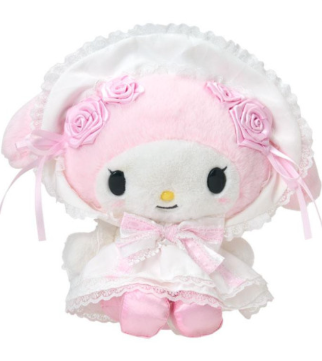 Sanrio|White Frill Design Plush Dolls/Plush Toy|20×12×23cm approx.