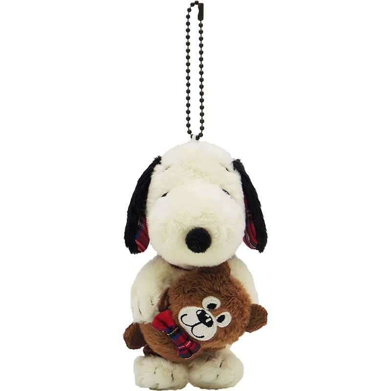 Snoopy史努比|snoopy抱泰迪熊挂件/包挂|H12.5×W6×D8cm