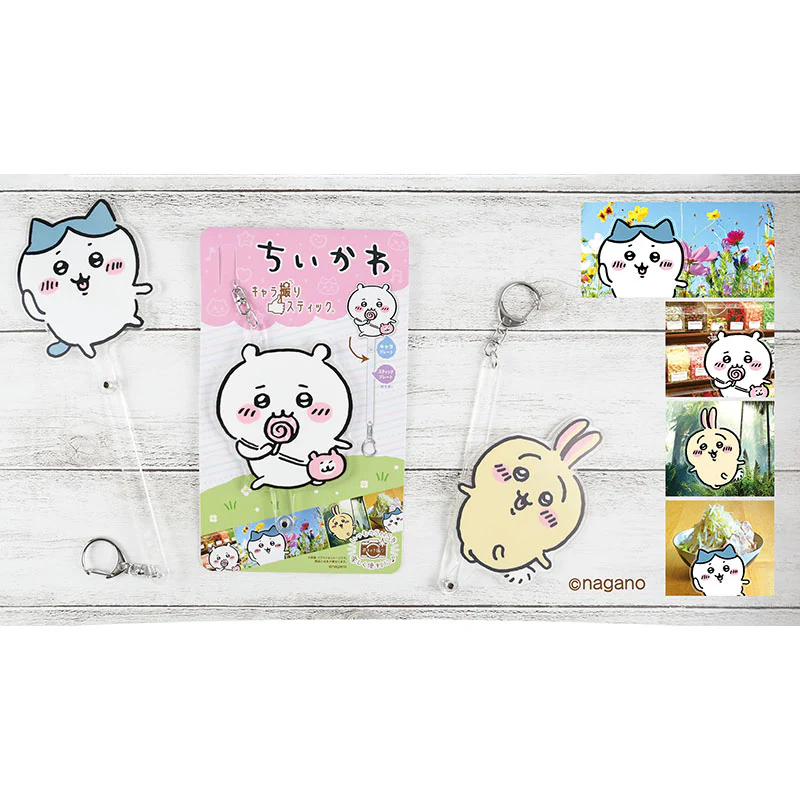 Chiikawa 吉伊卡哇|可爱角色自拍棒|約H115×W77×D7mm